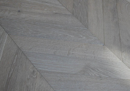 Smoked Grey Chevron Engineered Wood Flooring | Pukka Flooring