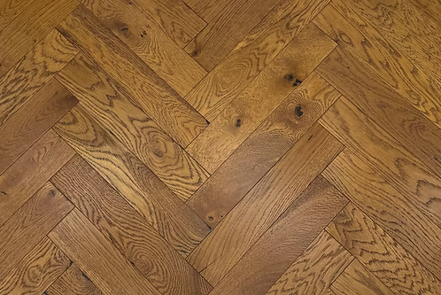 Golden Wheat Matt Lacquered Engineered Herringbone Flooring