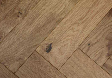 Natural Lacquered Engineered Herringbone Flooring - Pukka Flooring