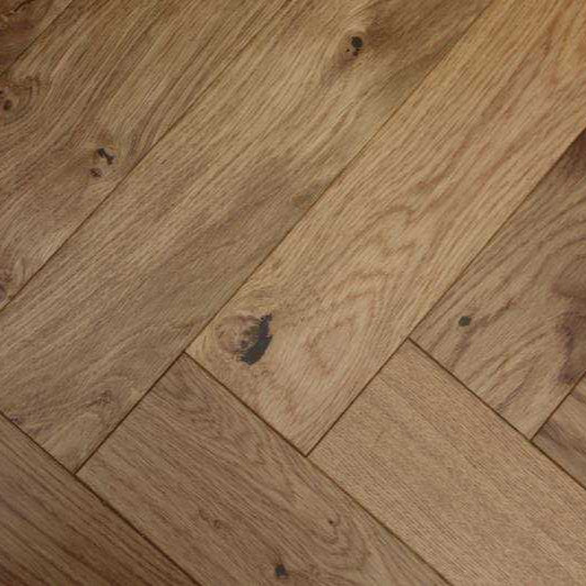Natural Lacquered Engineered Herringbone Flooring - Pukka Flooring