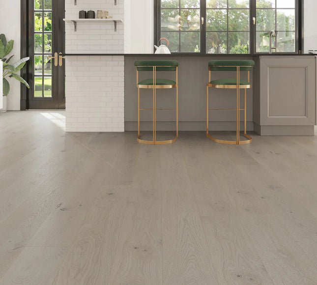 Pukka Flooring Engineered Oak Flooring – 12 x 190mm Click Engineered Oak – Aspen Oak Brushed & Matt Lacquered