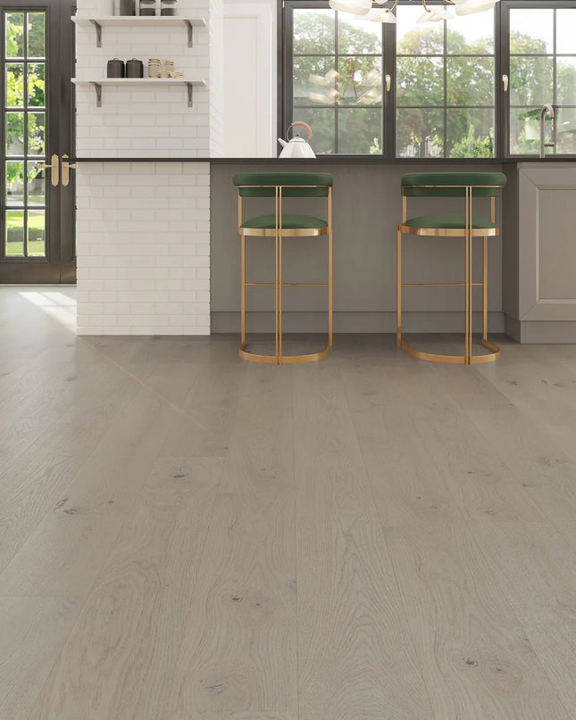 Pukka Flooring Engineered Oak Flooring – 12 x 190mm Click Engineered Oak – Aspen Oak Brushed & Matt Lacquered