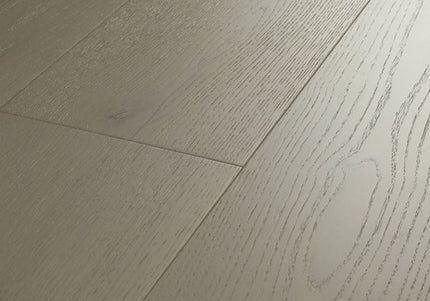 Pukka Flooring Engineered Oak Flooring – 12 x 190mm Click Engineered Oak – Platinum Oak Brushed & Matt Lacquered