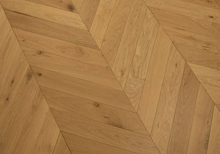 Natural Brushed Chevron Engineered Wood Flooring | Pukka Flooring
