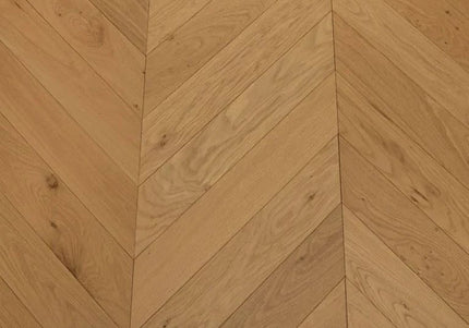 Natural Brushed Chevron Engineered Wood Flooring | Pukka Flooring