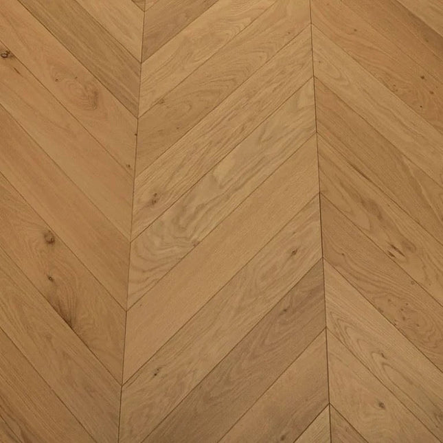 Natural Brushed Chevron Engineered Wood Flooring | Pukka Flooring