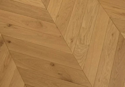 Natural UV Oiled Chevron Engineered Wood Flooring | Pukka Flooring