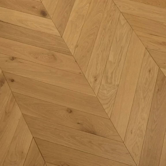 Natural UV Oiled Chevron Engineered Wood Flooring | Pukka Flooring