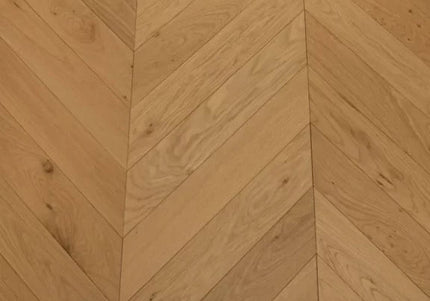 Natural UV Oiled Chevron Engineered Wood Flooring | Pukka Flooring