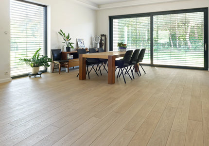 Raw Oak Brushed Engineered Wood Flooring T&G | Pukka Flooring