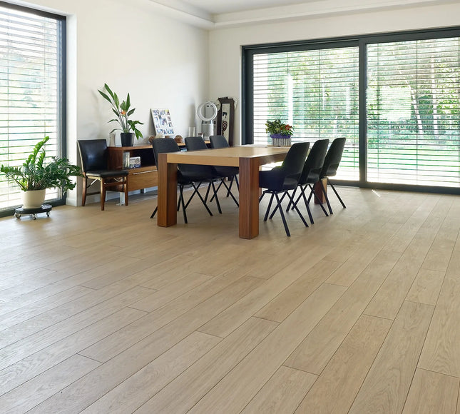Raw Oak Brushed Engineered Wood Flooring T&G | Pukka Flooring
