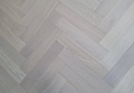 White Oiled Prime AB Engineered Herringbone Flooring