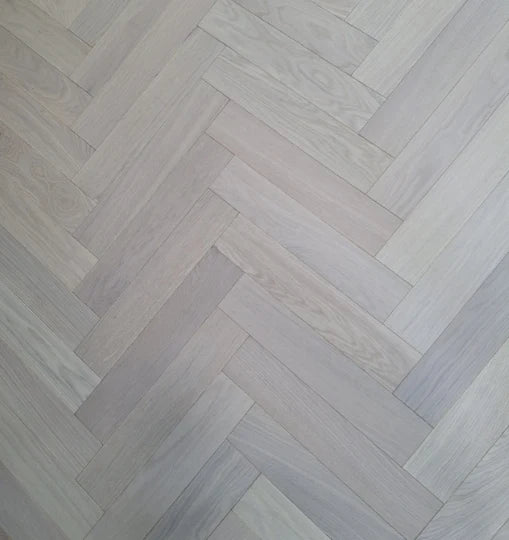 White Oiled Prime AB Engineered Herringbone Flooring
