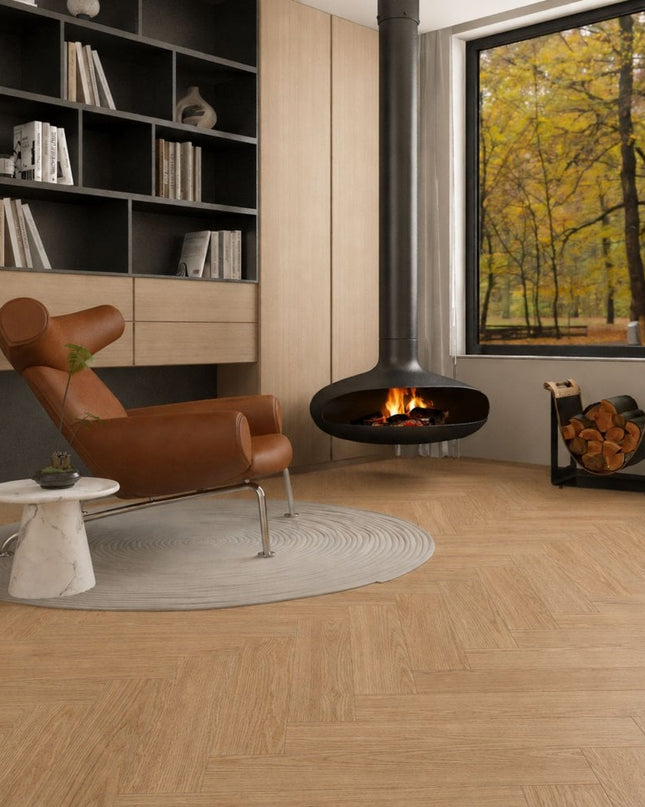 Summer Melon Prime AB Engineered American Oak Herringbone Flooring