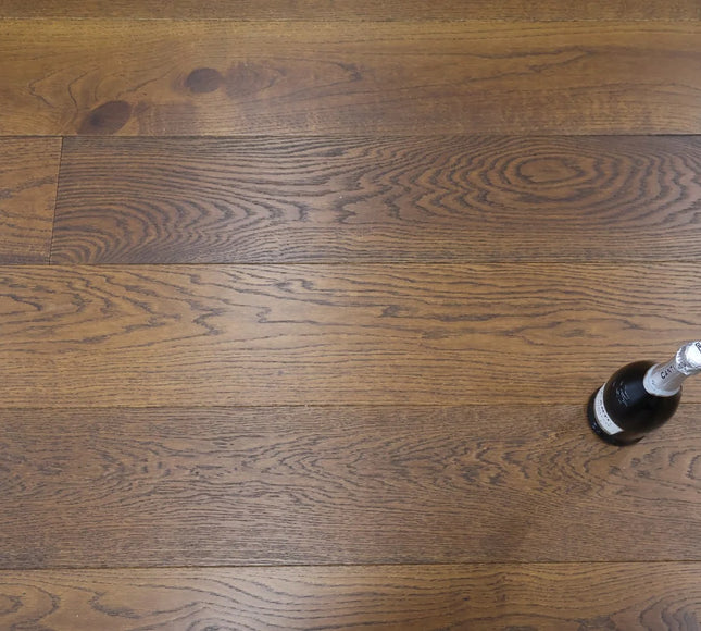 Hazelnut Brown Brushed Oiled Engineered Oak Plank Flooring