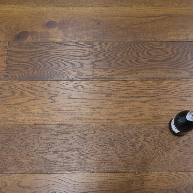 Hazelnut Brown Brushed Oiled Engineered Oak Plank Flooring
