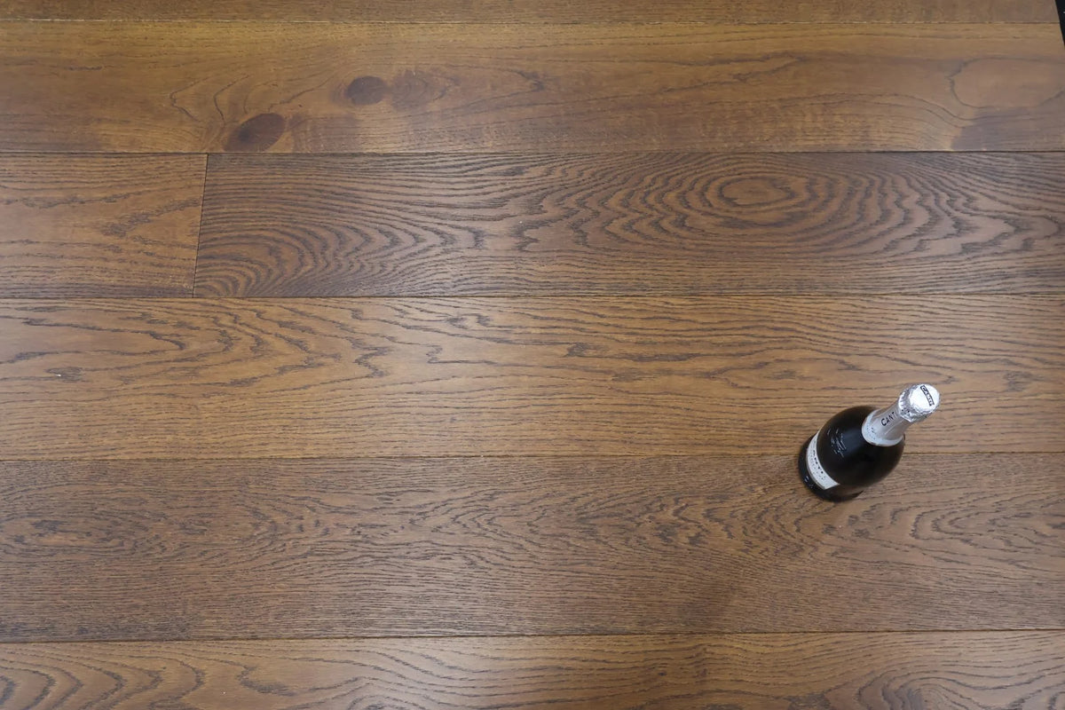 Hazelnut Brown Brushed Oiled Engineered Oak Plank Flooring