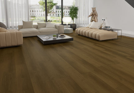 Dark Smoked Eco Line Waterproof Stone Composite Flooring