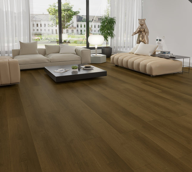 Dark Smoked Eco Line Waterproof Stone Composite Flooring