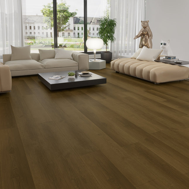 Dark Smoked Eco Line Waterproof Stone Composite Flooring
