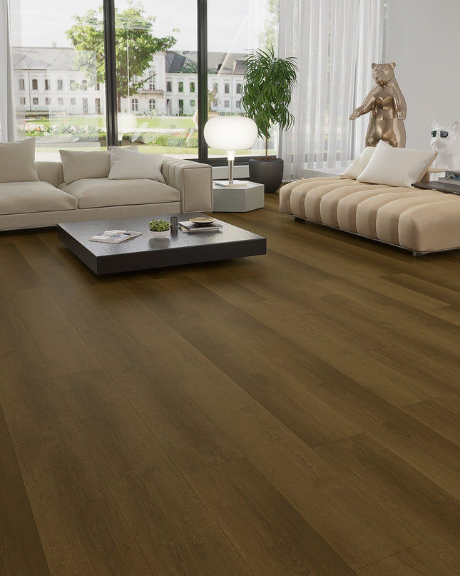 Dark Smoked Eco Line Waterproof Stone Composite Flooring