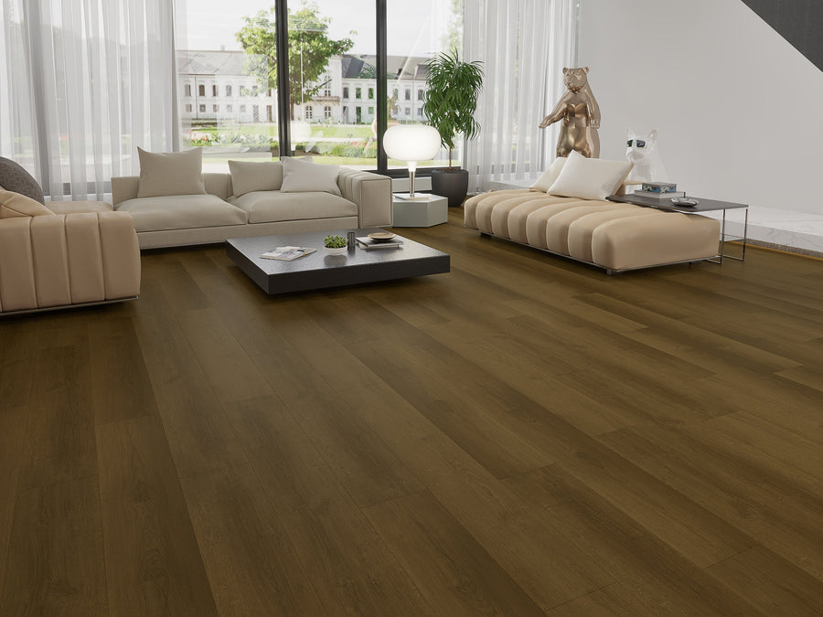 Dark Smoked Eco Line Waterproof Stone Composite Flooring