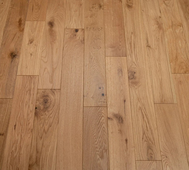 Home Natural Classic Grade Brushed Lacquered Engineered Oak Flooring