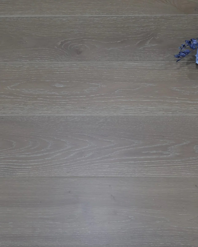 Sandy Grey Brushed Oiled Engineered Oak Plank Flooring