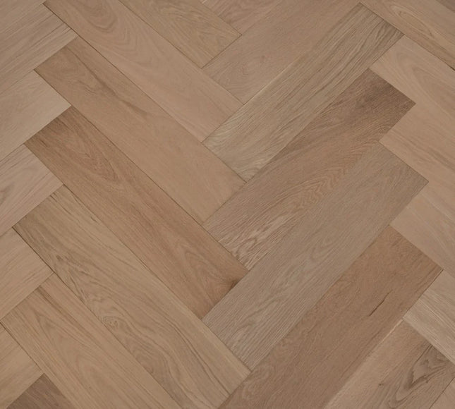 Prime AB Invisible Finish Lacquered Click Engineered Herringbone Flooring