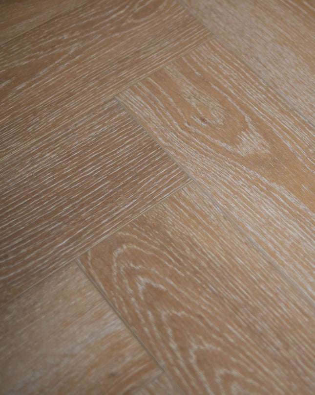 Honey Oak Premium SPC Herringbone Flooring with Valinge Click