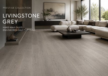 Livingstone Grey Hard Wax Oiled Rustic Engineered Oak Flooring