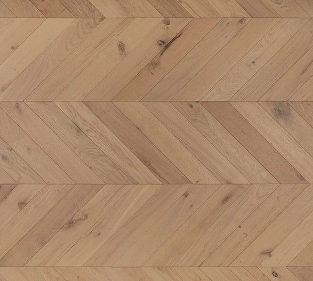 Classic Invisible Lacquered Engineered Chevron Oak Flooring