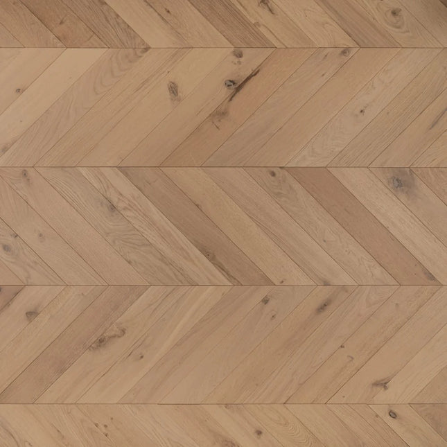 Classic Invisible Lacquered Engineered Chevron Oak Flooring