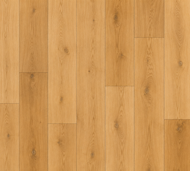 Satin Oak Classic Grade Natural Smooth Lacquered Engineered Oak Flooring
