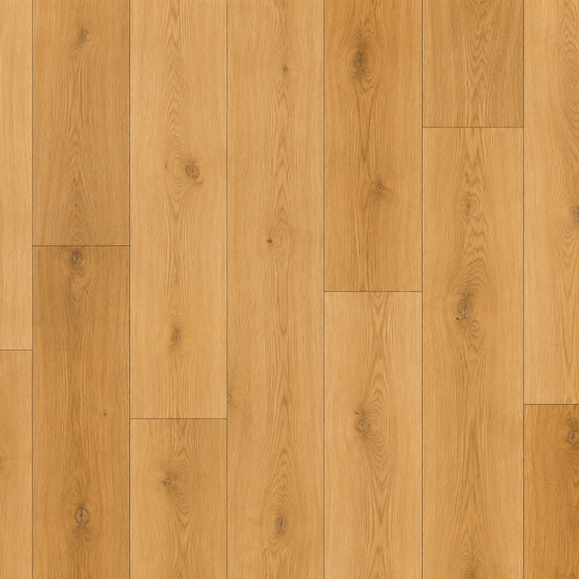 Satin Oak Classic Grade Natural Smooth Lacquered Engineered Oak Flooring