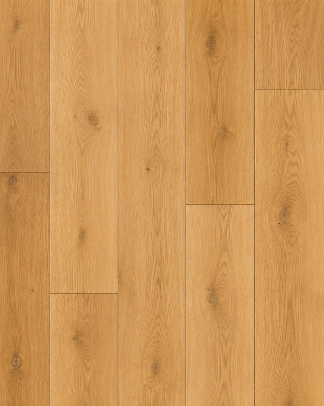 Satin Oak Classic Grade Natural Smooth Lacquered Engineered Oak Flooring