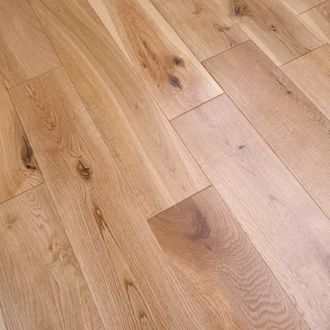 Natural Oak DIY Solid Wood Flooring with UV Lacquer Finish
