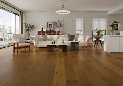 Light Cocoa Smoked Oiled Classic Engineered Oak Flooring