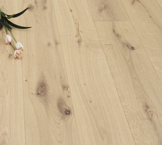 Invisible Finish Lacquered Click Engineered Oak Flooring