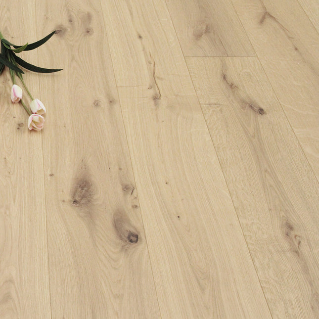 Invisible Finish Lacquered Click Engineered Oak Flooring