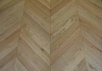 Classic Natural UV Oiled Engineered Chevron Oak Flooring