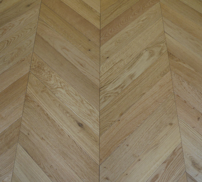 Classic Natural UV Oiled Engineered Chevron Oak Flooring