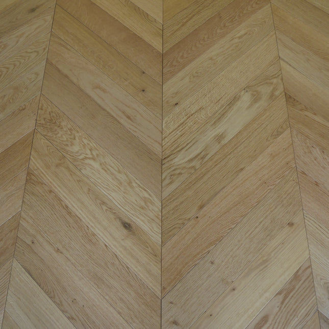 Classic Natural UV Oiled Engineered Chevron Oak Flooring