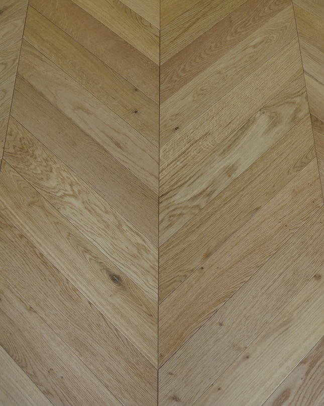 Classic Natural UV Oiled Engineered Chevron Oak Flooring