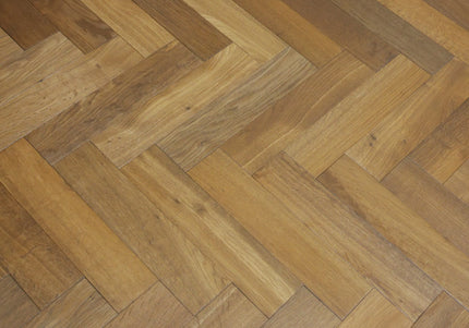 Smoked Brushed UV Oiled Engineered Herringbone Flooring