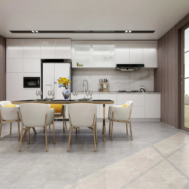 Natural Stone Rigid Core SPC Tile Effect Flooring