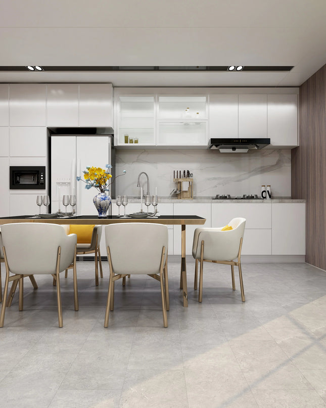 Natural Stone Rigid Core SPC Tile Effect Flooring