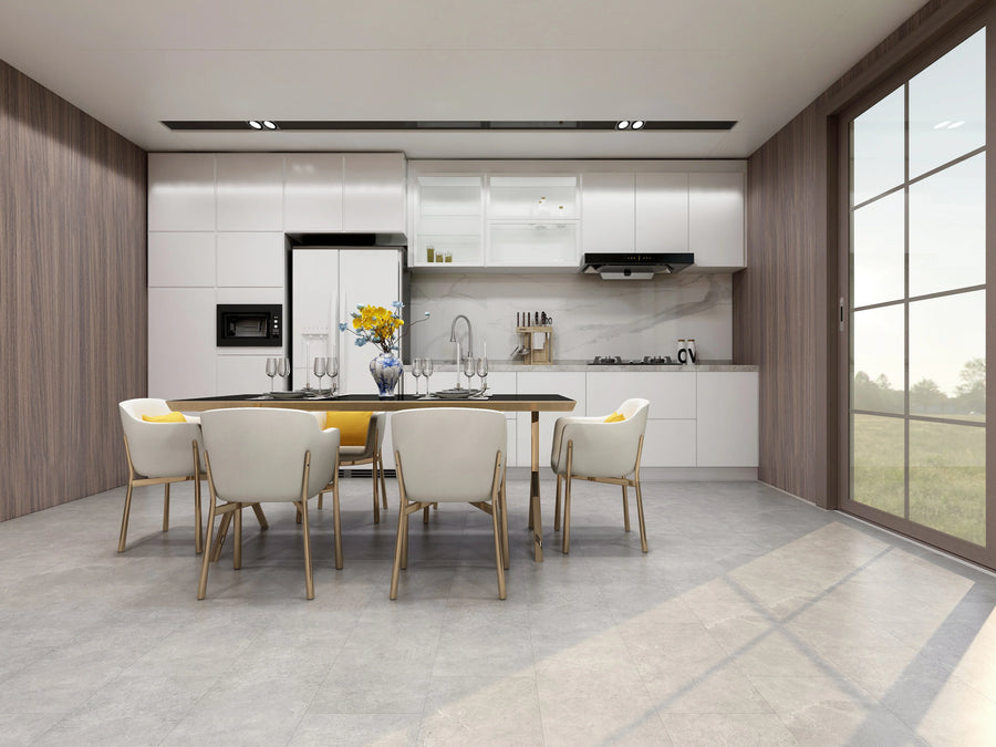 Natural Stone Rigid Core SPC Tile Effect Flooring