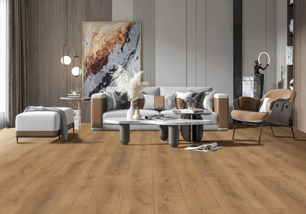 Rustic Misty Oak Laminate Wood Flooring