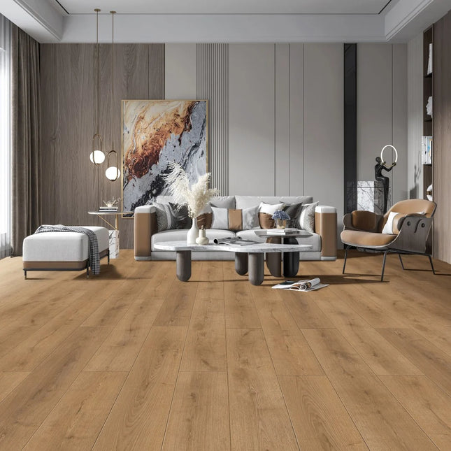 Rustic Misty Oak Laminate Wood Flooring